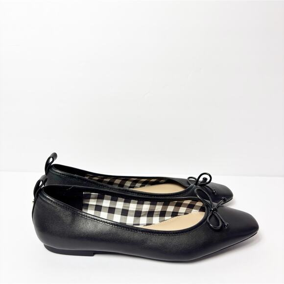 DRAPER JAMES BLACK WOMEN FLATS SIZE 10 WITH BOW NO BOX - Picture 1 of 5